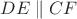 $DE \parallel CF$