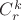 $C_r^k$ $C_r^k$