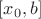 $[x_0,b]$