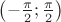 $\left(-{\pi\over2};{\pi\over2}\right)$