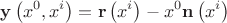 $${\mathbf{y}}\left( {x^0 ,x^i } \right) = {\mathbf{r}}\left( {x^i } \right) - x^0 {\mathbf{n}}\left( {x^i } \right)$$