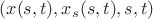 $(x(s,t),x_s(s,t),s,t)$