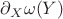 $\partial_X \omega(Y)$