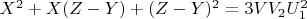 $X^2 + X(Z-Y) + (Z -Y)^2 = 3VV_2U_1^2$