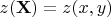 $z(\mathbf X)=z(x,y)$