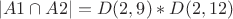 $$
|A1 \cap A2| = D(2,9)*D(2,12)
$$