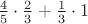 $\frac{4}{5} \cdot \frac{2}{3} + \frac{1}{3} \cdot 1$