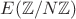 $E(\mathbb{Z}/N \mathbb{Z})$
