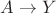 $A\rightarrow Y$