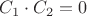 $C_1\cdot C_2=0$