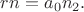$rn = a_0  n_2.$