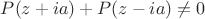 $P(z+ia)+P(z-ia) \neq 0$