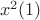 $\ x^2(1)$