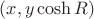 $(x, y \cosh R)$