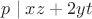$p\mid xz+2yt$