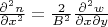 $\frac{\partial^2 n}{\partial x^2}=\frac 2{B^2}\frac{\partial^2 w}{\partial x\partial y}$