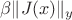 $\beta \lVert J(x) \rVert_y$