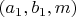 $(a_1,b_1,m)$