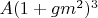 $A(1+gm^2)^3$