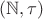$(\mathbb{N}, \tau)$