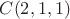 $C(2, 1, 1)$ $C(2, 1, 1)$