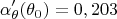 $$\alpha'_{\theta}(\theta_0)=0,203$$