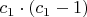 $c_1\cdot(c_1-1)$