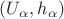 $(U_{\alpha}, h_{\alpha})$ $(U_{\alpha}, h_{\alpha})$