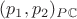 $(p_1,p_2)_P_\mathbb{C}$