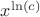 $x^{\ln(c)}$