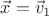 $\vec x = \vec v_1$