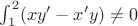 $\int_1^2(xy'-x'y) \neq 0$