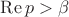 $\operatorname{Re}p>\beta$