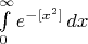 \int\limits_0^\infty e^{-[x^2]}\,dx