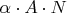 $\alpha\cdot A\cdot N$
