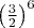${\left(\frac 3 2\right)}^6$