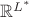 $\mathbb R^{L^*}$