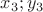 $x_3;y_3$