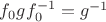 $f_0 g f_0^{-1} = g^{-1}$