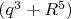 $(q^3+R^5)$