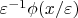 $\varepsilon^{-1}\phi (x/\varepsilon)$