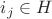 $i_j \in H$