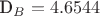 D_B=4.6544