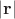 $|\mathbf r|$