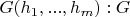$G(h_1, ..., h_m):G$