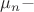 $\mu_n-$