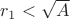 $r_1<\sqrt{A}$