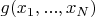 $g(x_1,...,x_N)$