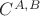$C^{A,B}$ $C^{A,B}$