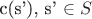 c(s'), s' \in S